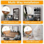 No Drill Metal Furniture Anchors (10 Packs) for Baby Proofing, 14" Adhesive Anti-Tip Furniture Wall Safety Straps for Child, Keep Toddlers & Pets Safe from Falling Furniture Like Dresser & Bookshelf - Image 3