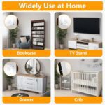 No Drill Metal Furniture Anchors (10 Packs) for Baby Proofing, 14" Adhesive Anti-Tip Furniture Wall Safety Straps for Child, Keep Toddlers & Pets Safe from Falling Furniture Like Dresser & Bookshelf - Image 7