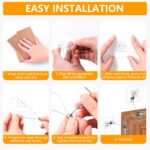 No Drill Metal Furniture Anchors (10 Packs) for Baby Proofing, 14" Adhesive Anti-Tip Furniture Wall Safety Straps for Child, Keep Toddlers & Pets Safe from Falling Furniture Like Dresser & Bookshelf - Image 8