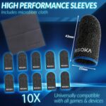 10 Pieces Gaming Finger Sleeves - Perfect Touchscreen Glide - Thumb Sleeve for Mobile Games - Dedales Gamer Profesionales - Phone Accessories - Image 3