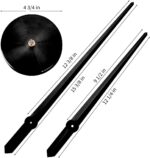 AILILIFE 3D DIY Wall Clock Decor Sticker Mirror Frameless Large DIY Wall Clock Kit for Home Living Room Bedroom Office Decoration (Black) - Image 6