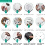 AILILIFE 3D DIY Wall Clock Decor Sticker Mirror Frameless Large DIY Wall Clock Kit for Home Living Room Bedroom Office Decoration (Black) - Image 8