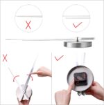 AILILIFE 3D DIY Wall Clock Decor Sticker Mirror Frameless Large DIY Wall Clock Kit for Home Living Room Bedroom Office Decoration (Black) - Image 9