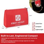 Small First Aid Kit, 150 Piece with Foil Blanket & Scissors, Mini First Aid Bag for Emergency, Home, Camping, Travel, Sports, Office, Outdoor, Car, School - Image 4