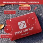 Small First Aid Kit, 150 Piece with Foil Blanket & Scissors, Mini First Aid Bag for Emergency, Home, Camping, Travel, Sports, Office, Outdoor, Car, School - Image 5
