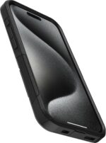 OtterBox iPhone 15 Pro (Only) Commuter Series Case - Black, Slim & Tough, Pocket-Friendly, with Port Protection - Image 4