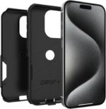 OtterBox iPhone 15 Pro (Only) Commuter Series Case - Black, Slim & Tough, Pocket-Friendly, with Port Protection - Image 5
