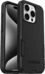 OtterBox iPhone 15 Pro (Only) Commuter Series Case - Black, Slim & Tough, Pocket-Friendly, with Port Protection - Image 6