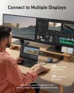Anker USB C Hub, 11-in-1 Docking Station Dual Monitor, 10 Gbps USB-C and USB-A Data Ports, 4K HDMI and DisplayPort, 85W Power Delivery, 2 Data Ports, Ethernet, for XPS - Image 8