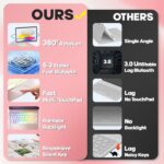 BABG TouchPad Keyboard Case for iPad 10th Generation&iPad 11th(A16,2025),iPad Air 11（M3,M2/iPad Pro 11 inch Keyboard&iPad Air 5th/Air 4th Keyboard, 360°Swivel,7 Use Modes,Rainbow Backlight- Rose Gold - Image 6