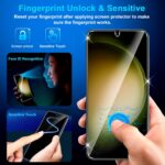 3 Pack Glass Screen Protector for Samsung Galaxy S23 [6.1 inch] + 3 Pack Camera Lens Protector, 9H Tempered Glass, Fingerprint Unlock, HD Clear Case Friendly Anti-Scratch - Image 5