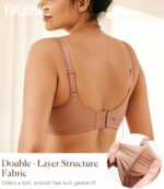 BRABIC Minimizer Bras for Women Full Coverage with Supportive Underwire Unlined Plus Size Seamless Bra for Heavy Breast - Image 4