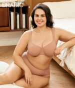 BRABIC Minimizer Bras for Women Full Coverage with Supportive Underwire Unlined Plus Size Seamless Bra for Heavy Breast - Image 8