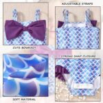 HINTINA Newborn Baby Girl One Piece Swimsuit Sleeveless Bathing Suit with Hat - Image 6
