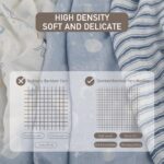 GLLQUEN BABY Receiving Blanket Boy Cotton Muslin Swaddle Blankets Girl Newborn Squares Breathable & Soft Thin Baby Blankets Cloths Double Absorbent Infant Swaddling Wrap - 6 Pack (Blue Astronaut) - Image 4