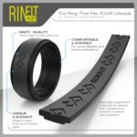 Rinfit Silicone Rings for Men 9mm Wide, 2mm Thick - Mens Rubber Wedding Bands - Infinity Ring with 2 Layers - Patented Design - Image 9