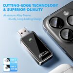 Wireless CarPlay Adapter for Apple iPhone - Converts Factory Wired CarPlay to Wireless, Quick Setup & Auto-Connect Every Drive, CarPlay Dongle for Cars from 2015+ & iOS10+ (Metallic Brushed Blue) - Image 3