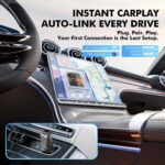 Wireless CarPlay Adapter for Apple iPhone - Converts Factory Wired CarPlay to Wireless, Quick Setup & Auto-Connect Every Drive, CarPlay Dongle for Cars from 2015+ & iOS10+ (Metallic Brushed Blue) - Image 6