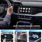 Wireless CarPlay Adapter for Apple iPhone - Converts Factory Wired CarPlay to Wireless, Quick Setup & Auto-Connect Every Drive, CarPlay Dongle for Cars from 2015+ & iOS10+ (Metallic Brushed Blue) - Image 8