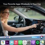 Wireless CarPlay Adapter for Apple iPhone - Converts Factory Wired CarPlay to Wireless, Quick Setup & Auto-Connect Every Drive, CarPlay Dongle for Cars from 2015+ & iOS10+ (Metallic Brushed Blue) - Image 9