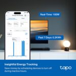 Tapo Smart Wi-Fi Power Strip- 6 Individually Controlled Smart Outlets and 3 USB Ports with Surge Protection, Matter, Works w/Alexa, Google Home, Siri, & Bixby, No Hub Needed, Tapo P316M - Image 4