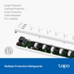 Tapo Smart Wi-Fi Power Strip- 6 Individually Controlled Smart Outlets and 3 USB Ports with Surge Protection, Matter, Works w/Alexa, Google Home, Siri, & Bixby, No Hub Needed, Tapo P316M - Image 8