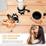 Drink Coaster | Cat Gifts for Cat Lovers,Fun Woven Creative Coasters,Cute Coffee Coaster for Home Decor Tabletop Protection Suitable for Kinds Cups (3PC) - Image 4