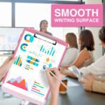 Sooez Glitter Clipboard with Storage, High Capacity Clip Boards 8.5x11 with Pen Holder, Cute Clipboards with Low Profile Clip, Sparkle Plastic Organizer Case Box for Women & Kids, Side Opening - Image 6