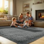 Fluffy 8x10 Area Rug Living Room: Shag Grey Area Rugs for Bedroom- Large Plush Soft Gray Rugs for Living Room- Fuzzy Modern Carpets for Bedroom, Kids Room Decor (Grey, 8x10Feet - Image 5