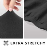 PureFit Super Stretch Sofa Slipcover – Spandex Non Slip Soft Couch Sofa Cover, Washable Furniture Protector with Non Skid Foam and Elastic Bottom for Kids, Pets （Sofa, Dark Gray） - Image 5