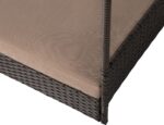 Huntley Pet Rattan Wicker Indoor Outdoor Cabana Raised Pet Bed with Canopy, Weather Proof Cushion Cover - Image 10
