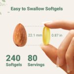 Micro Ingredients Triple Strength Omega 3 Fish Oil Supplements 4200mg Per Serving, 240 Softgels – Lemon Flavored – Burpless | EPA 1200mg + DHA 900mg | Deep Sea Fish - Image 6