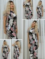 Ekouaer Women's Sleepwear Capri Pajama Sets Short Sleeve Two-Piece Pjs V Neck Tops & Capri Pants with Pockets S-3XL - Image 3