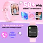 Kids Watch with Fitness Tracker No Phone/APP Needed,19 Sport Mode,1.5" DIY Dial,IP68 Waterproof,Sleep Monitor,Pedometers,Heart Rate,Great Birthday Gift for Boys Girls Teens 6-14 (Pink) - Image 3