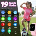 Kids Watch with Fitness Tracker No Phone/APP Needed,19 Sport Mode,1.5" DIY Dial,IP68 Waterproof,Sleep Monitor,Pedometers,Heart Rate,Great Birthday Gift for Boys Girls Teens 6-14 (Pink) - Image 4