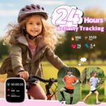 Kids Watch with Fitness Tracker No Phone/APP Needed,19 Sport Mode,1.5" DIY Dial,IP68 Waterproof,Sleep Monitor,Pedometers,Heart Rate,Great Birthday Gift for Boys Girls Teens 6-14 (Pink) - Image 5