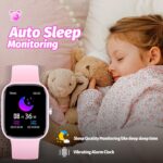 Kids Watch with Fitness Tracker No Phone/APP Needed,19 Sport Mode,1.5" DIY Dial,IP68 Waterproof,Sleep Monitor,Pedometers,Heart Rate,Great Birthday Gift for Boys Girls Teens 6-14 (Pink) - Image 6
