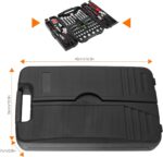 TLGREEN 95 Piece Tool Set, Tool Kit, Mechanics Tool Set, Portable Toolbox with Adjustable Wrench Pliers Socket Bits, with Plastic Toolbox, for House Apartment Garage (Red) - Image 3