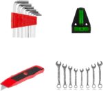 TLGREEN 95 Piece Tool Set, Tool Kit, Mechanics Tool Set, Portable Toolbox with Adjustable Wrench Pliers Socket Bits, with Plastic Toolbox, for House Apartment Garage (Red) - Image 7
