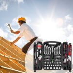 TLGREEN 95 Piece Tool Set, Tool Kit, Mechanics Tool Set, Portable Toolbox with Adjustable Wrench Pliers Socket Bits, with Plastic Toolbox, for House Apartment Garage (Red) - Image 10