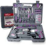 44PCS 4V Cordless Screwdriver Tool Kit Set Pink Color Tools Lady Tools Kit Home Repair Set Toolbox Hand Tool Kit Storage Case Gift Set LADYCRAFT - Image 2