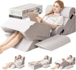 9PCS Orthopedic Bed Wedge Pillow Set for After Surgery Recovery, Body Positioners for Back and Leg Pain Relief, Adjustable Memory Foam Comfort for Sitting up in Bed, Ideal for Adult Acid Reflux & GERD - Image 2