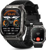 AMAZTIM Smart Watch, 60 Days Extra-Long Battery, 5ATM Waterproof Swimming Diving, Full Metal Military Grade, Answer/Make Call, 2" AMOLED Display, Health Monitor Compatible for iPhone and Android - Image 2