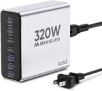 Aluminum Alloy USB C Charger GaN Fast USB C Charging Station 7 Ports 65W Laptop Charger for MacBook Pro/Air/iPad Pro/iPhone (Silver-4C3A) - Image 2