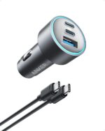 Anker USB-C Car Charger, iPhone 16 Car Charger, 67W 3-Port Compact Fast Charger, 535 Car Adapter with PIQ 3.0 for iPhone 16/15, Galaxy S23, MacBook, iPad Air, and More (USB-C to C Cable Included) - Image 2