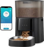 Automatic Cat Feeder WiFi with App Control, Voice Recorder, 4L Dry Pet Food Dispenser for Cats & Dogs with Freshness Preservation, Custom Feeding Times & Portions, Dual Power - Image 2