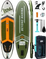 BM Paddle Board Inflatable Stand Up Paddle Board, SUP Paddleboard for Adult, Premium Accessories | Non-Slip EVA Deck & Foam Handles, Camera Mount, Double Action Pump, 85L Travel Backpack - Image 2