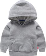 Baby Toddler Kids Boy Girl Solid Casual Pocket Hoodie Sweatershirt Pullover - Image 2