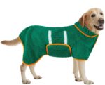Bienbee Dog Bathrobe, Quick Drying Super Absorbent Dog Robes for After Bath, Warm Keeping Dogs Towel, Dogs Bath Supplies, Dark Green XL - Image 2