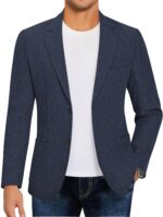 COOFANDY Mens Casual Blazer Sport Coat Lightweight Two Button Business Suit Jackets - Image 2
